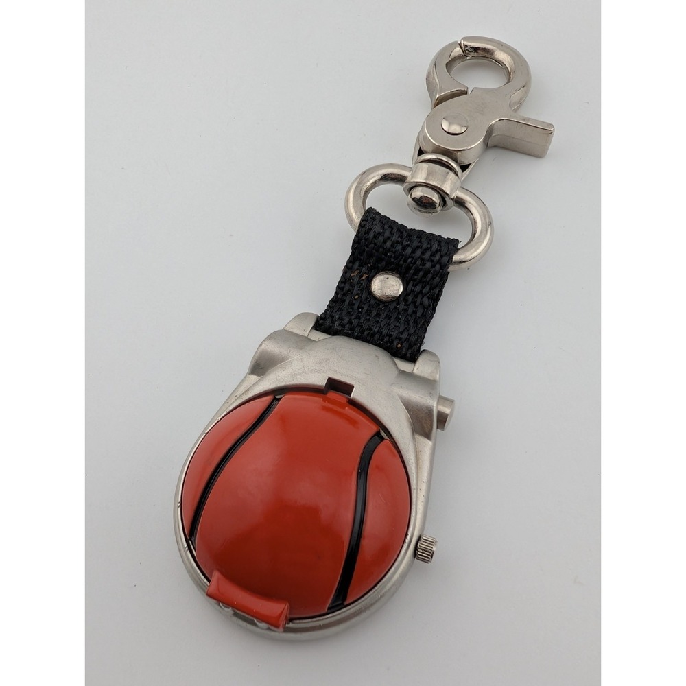 Versales Basketball Clip Watch 40mm Silver Case White Dial- New Battery